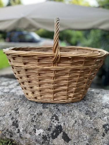 Vintage wicker basket used - vintage,