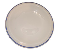 Churchill China Jamie Oliver Keeping It Simple 8" blue line salad dessert Plate