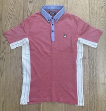 Vintage Fila White Line Button