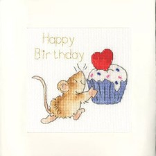 Sprinkles On Top Greetings Card (Margaret Sherry) Cross Stitch Kit by Bothy Thre
