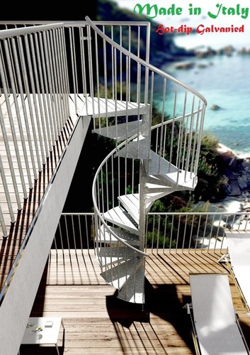 Outdoor spiral staircase - staircase, kit