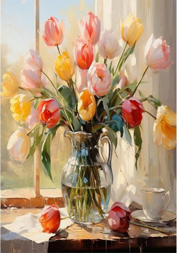 Flowers paint numbers - flowers, for