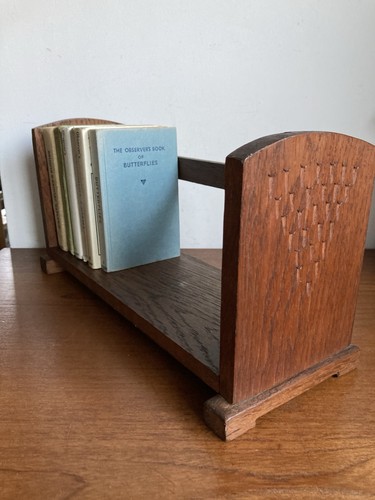 Vintage oak book trough stand