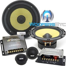 SANSUI SX-620C 6.5" CAR COMPONENT SPEAKERS SOUND QUALITY TWEETERS NEW