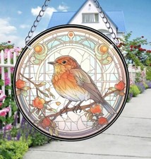 Christmas robin acrylic - robin,