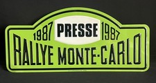 MONTE CARLO RALLYE MONACO VINTAGE RALLY PLATE LANCIA DELTA GROUPE 4 1987 SIGN