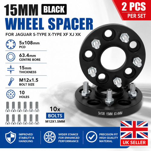 15mm black bolt wheel - 15mm,