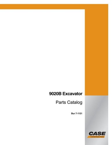 Case 9020b excavator parts - 9020b,