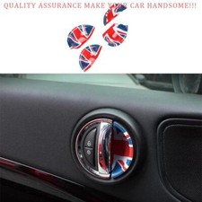 For BMW Mini Clubman F54 Union Jack Inner Door Bowl Cup Lock Sticker Trim 4PCS