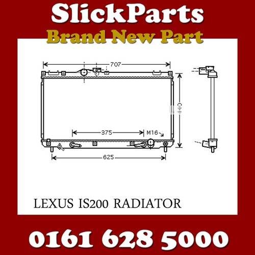 Lexus is200 radiator automatic - lexus,