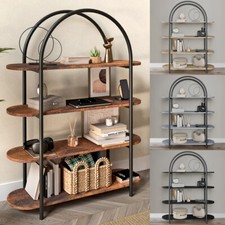 4 Tier Wooden Shelving Arched