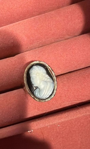 Vintage black onyx cameo - vintage,