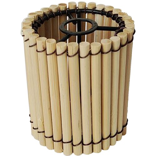 Vintage small bamboo lamp - vintage,