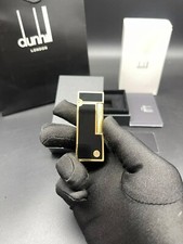 Dunhill Black Lacquered Gold Cigarette Rollagas Lighter