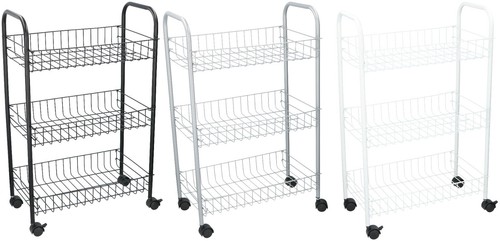 Tier storage trolley cart - cart, on