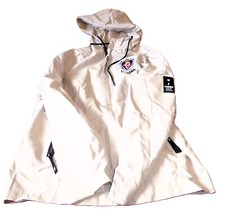 Scania jacket, lightweight hooded coat SIZE XL 42-44"" chest apricot/cream, new