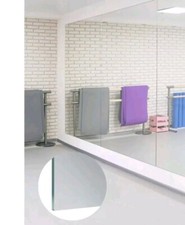 Large Gym Mirror Glass Sheets 4mm thick 8ft X 4ft  Wall Mounted