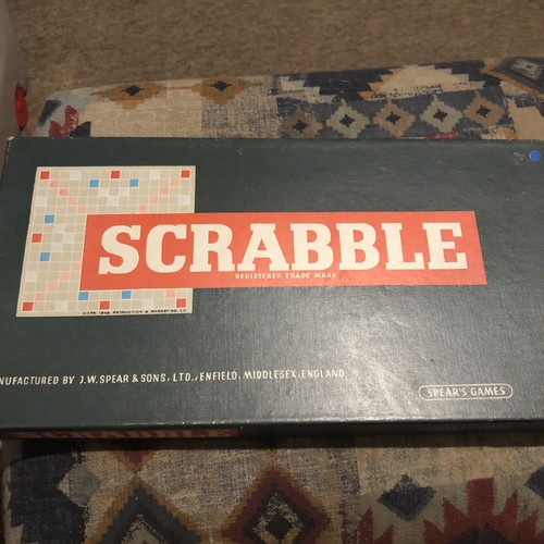 Vintage scrabble board - scrabble, game