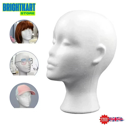 Polystyrene foam head dummy - polystyrene,