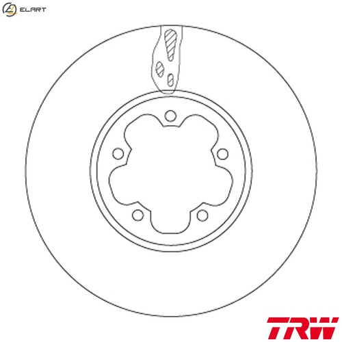 Brake disc df6781s - 2x, for