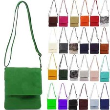 Women's Vera Pelle Genuine Italian Soft Leather Ladies Crossbody Shoulder Bag