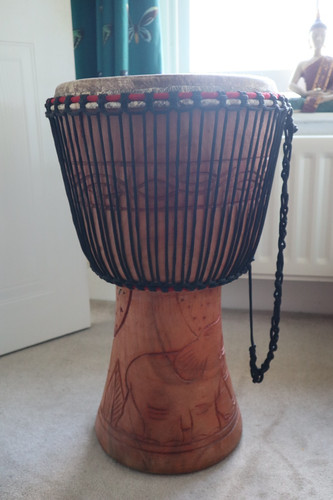 Djembe drum head with - djembe,