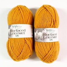 West Yorkshire Spinners Bluefaced Leicester DK Honey 50g Lot of 2 100% Wool