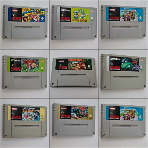 Super nintendo snes games - super,