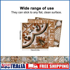 Decorative Self Adhesive Wall Stickers 24Pcs for Kitchen & Bathroom Tiles AU
