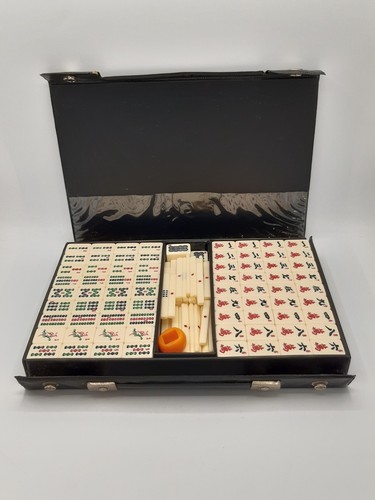Vintage travel mahjong set - mahjong,