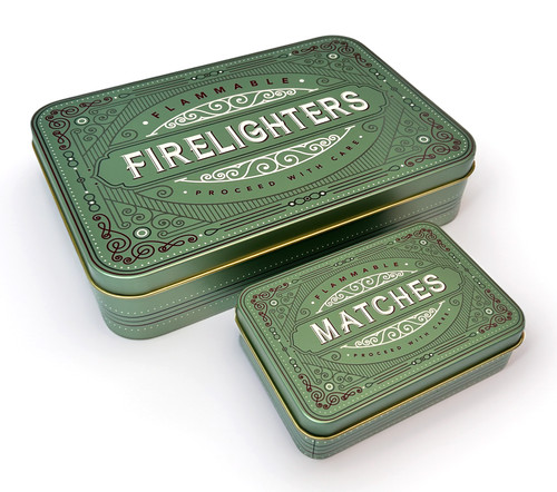 Firelighter tin metal - firelighter,