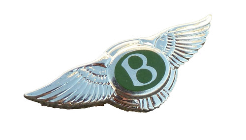 Bentley green enamel - enamel, lapel