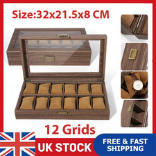 12 Grids Watch Box Wooden