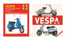 Vespa Scooters P/PX125, 150, 200 Manual & 75 Years Vespa Two Book Set