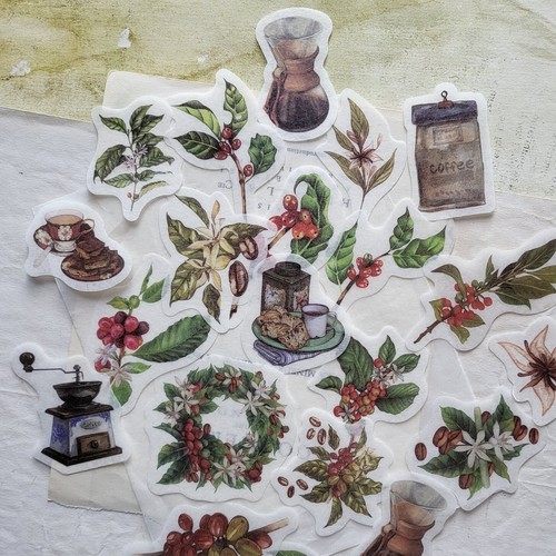 Retro vintage coffee plant - vintage,