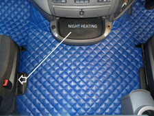  TRUCK ECO LEATHER FLOOR MATS SET-BLUE FIT DAF XF 106  AUTOMATIC TILL 67 PLATE