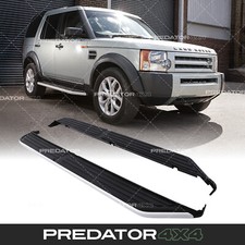 BLACK RUNNING BOARD SIDE STEPS RAILS FOR LAND ROVER DISCOVERY 3 4 L319 04-16