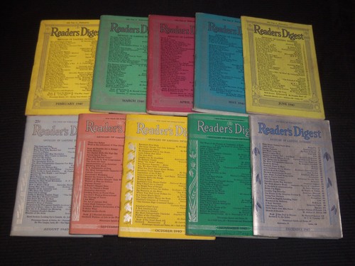 1940 reader digest magazines - 1940,