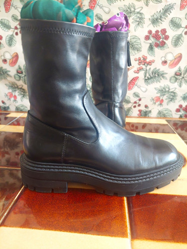 Zara clarks black - zara, leather