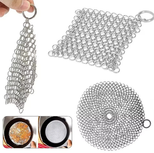 Cast iron cleaner chainmail - iron,