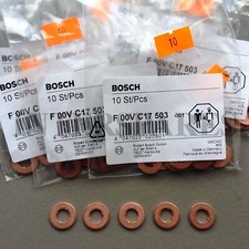 Bosch diesel fuel injector shim washer Volvo S60 S80 V70 XC90 2.4D 2.4 D5 x5pc
