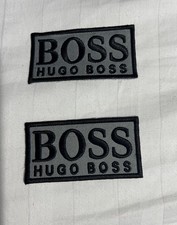 New 2 pcs Motor Racing Sew/Iron on Embroidery patches Boss 7cmx3.8cm 