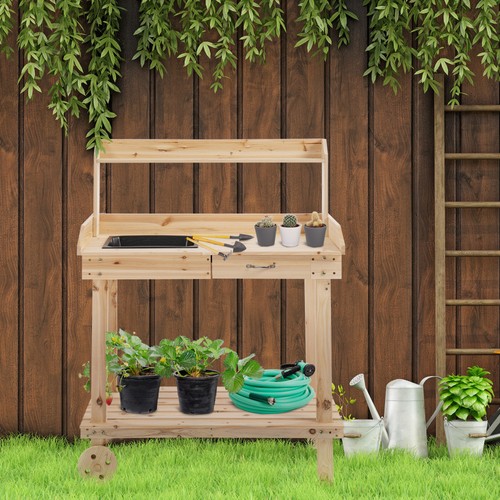 Garden potting bench table - potting,