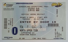 STATUS QUO CONCERT TICKET STUB