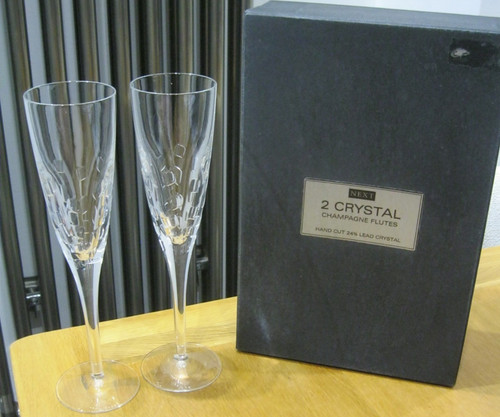 Boxed crystal champagne - 2x,