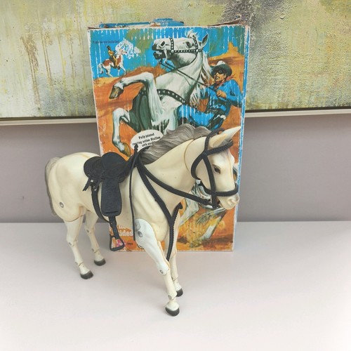 Marx toys silver horse - toys,