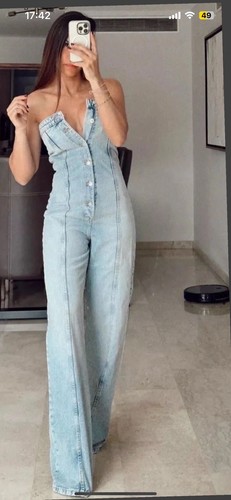 Zara denim jumpsuit - zara,