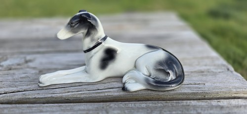 Porcelain greyhound dog - greyhound,