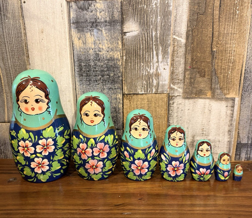 Hand painted wooden floral - wooden,