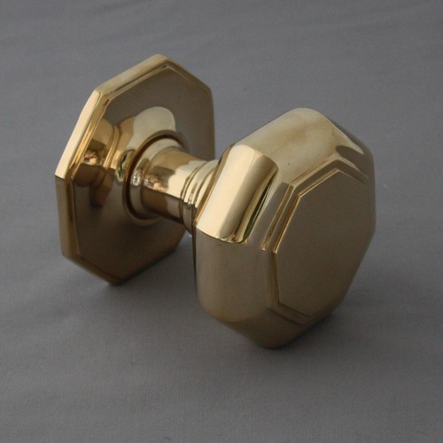 Large georgian brass - large, octagonal
